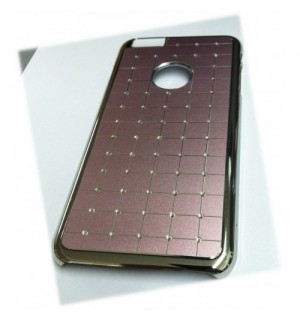 EMAAN - Luxury Diamond Crystal Rhinestone Bling Hard Case Cover For Apple iPhone 6 Plus 5.5" - PINK COLOR - CHECKS PATTERN
