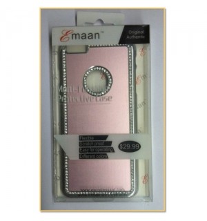 EMAAN - Luxury Diamond Crystal Rhinestone Bling Hard Case Cover For Apple iPhone 6 Plus 5.5" - BABY PINK COLOR